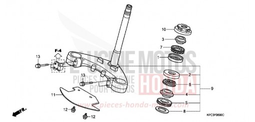 STEERING STEM XL125V8 de 2008